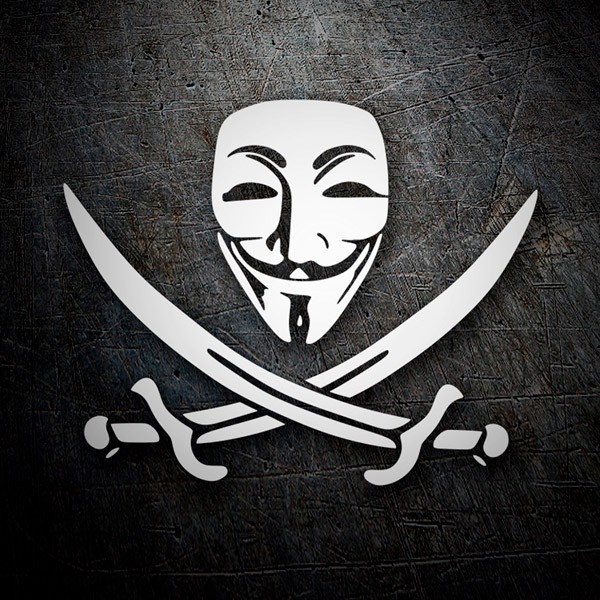 Adesivi per Auto e Moto: Anonymous Pirate