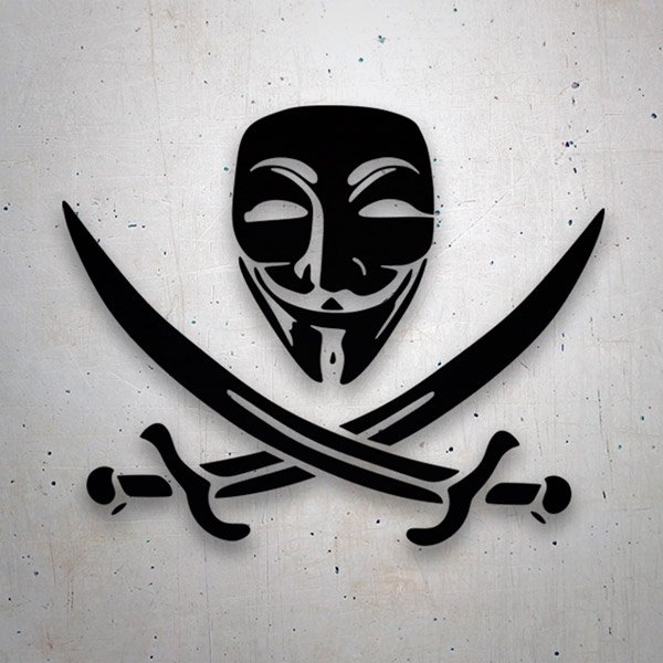 Adesivi per Auto e Moto: Anonymous Pirate