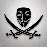 Adesivi per Auto e Moto: Anonymous Pirate 2