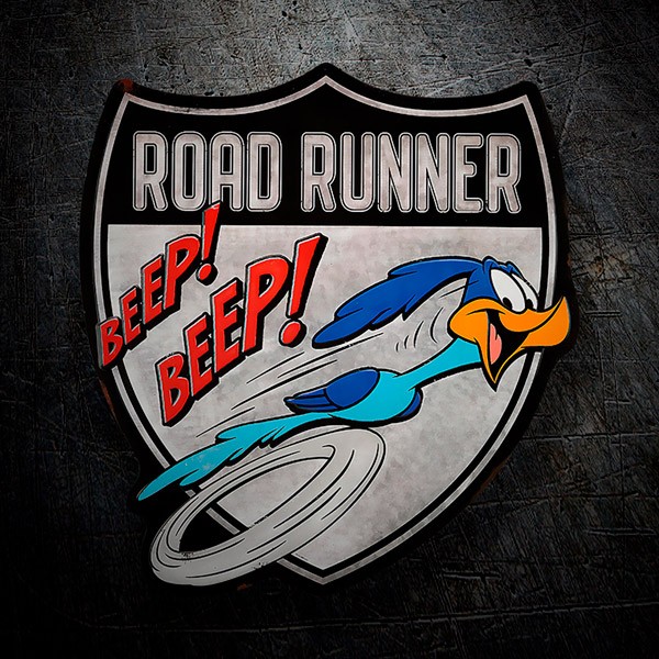 Adesivi per Auto e Moto: Road Runner Stemma