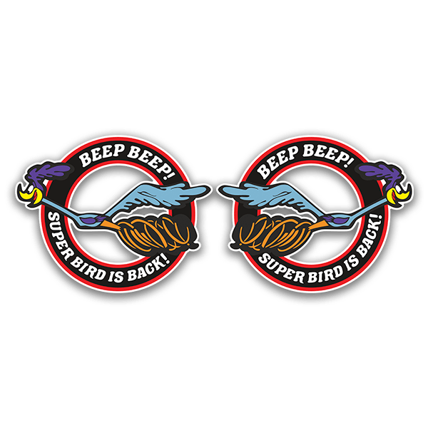 Adesivi per Auto e Moto: Correcaminos, Super Bird is Back!