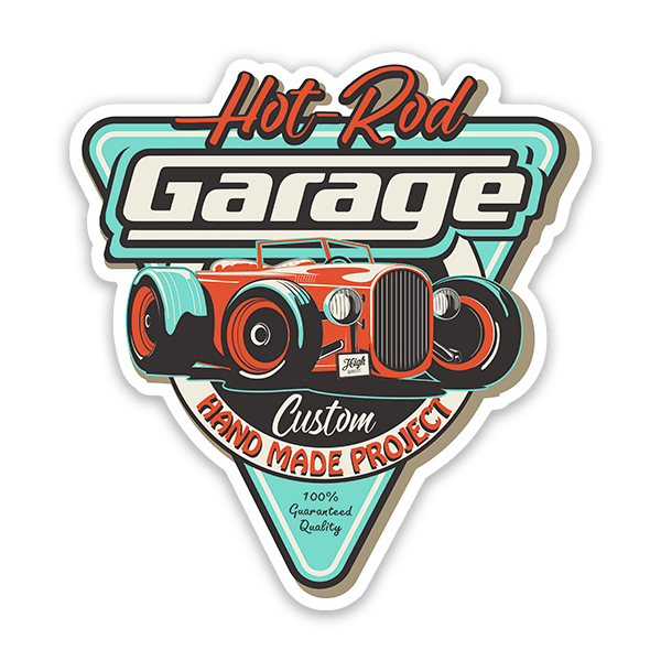 Adesivi per Auto e Moto: Hot-Rod Garage