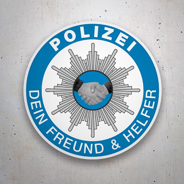 Adesivi per Auto e Moto: Polizei Dein Freund & Helfer