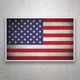 Adesivi per Auto e Moto: Vecchia Bandiera degli Stati Uniti 3
