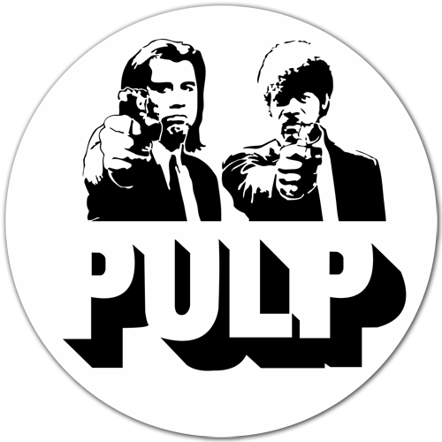 Adesivi per Auto e Moto: Pulp Fiction