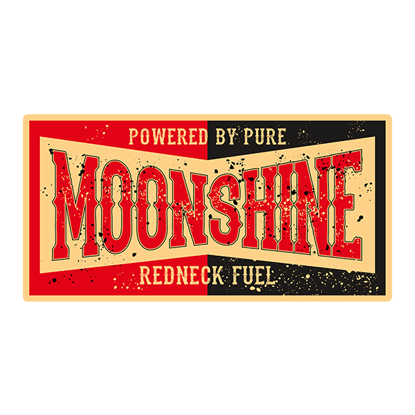 Adesivi per Auto e Moto: Moonshine - Redneck Fuel
