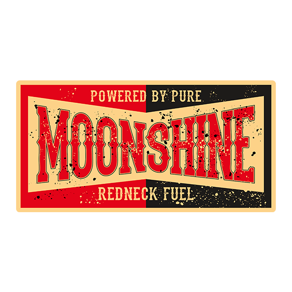 Adesivi per Auto e Moto: Whisky Moonshine, Redneck