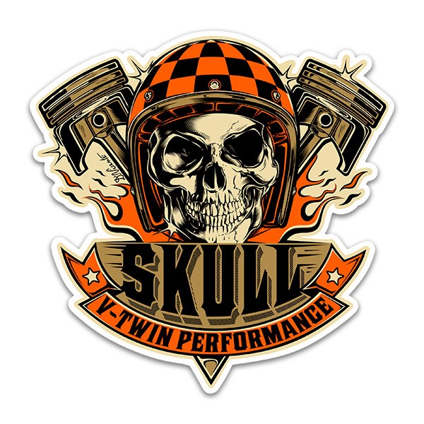 Adesivi per Auto e Moto: Skull Motor