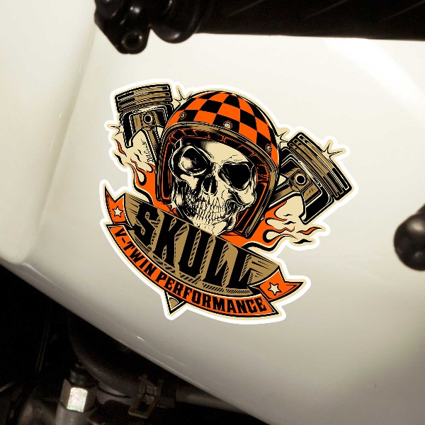 Adesivi per Auto e Moto: Skull Motor