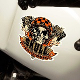 Adesivi per Auto e Moto: Skull Motor Dise&ntilde;o Vinilo Decorativo 5