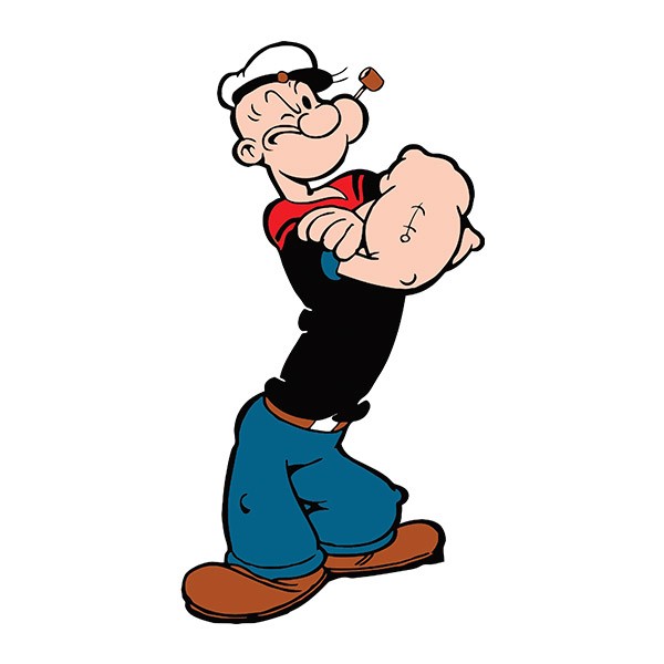 Adesivi per Auto e Moto: Popeye il Marinaio