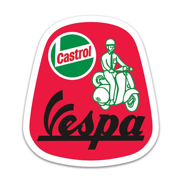 Adesivi per Auto e Moto: Vespa Castrol II
