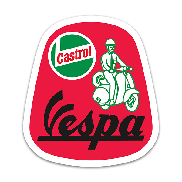 Adesivi per Auto e Moto: Vespa Castrol II 0
