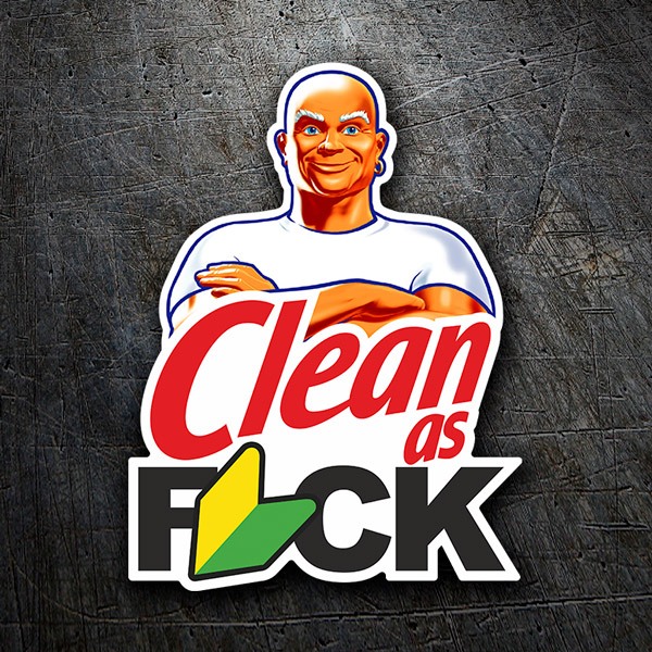 Adesivi per Auto e Moto: Mr Clean