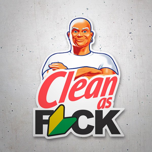 Adesivi per Auto e Moto: Mr Clean