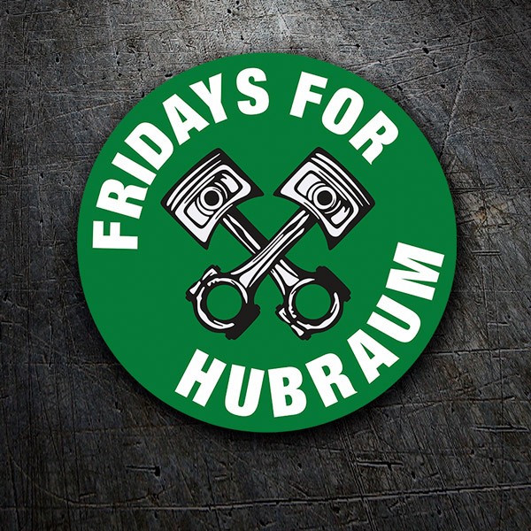 Adesivi per Auto e Moto: Fridays for Hubraum