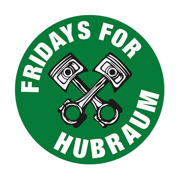 Adesivi per Auto e Moto: Fridays for Hubraum