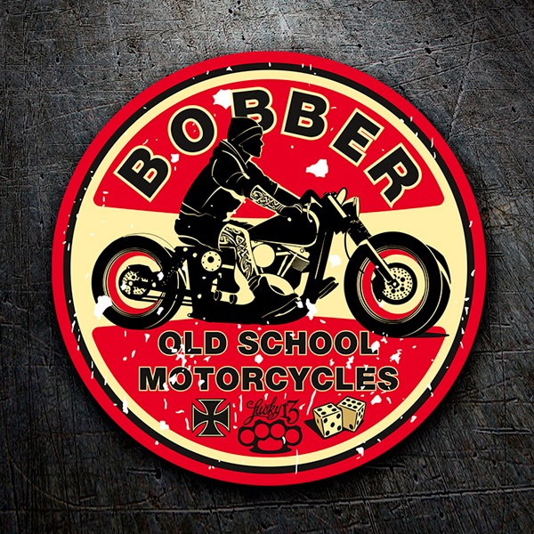 Adesivi per Auto e Moto: Bobber Old School Motorcycles 1