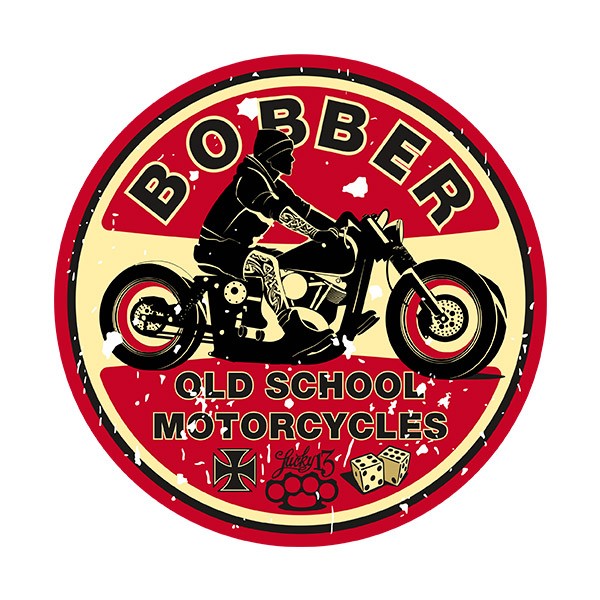 Adesivi per Auto e Moto: Bobber Old School Motorcycles