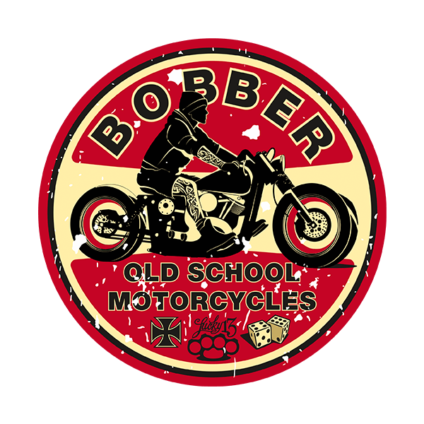 Adesivi per Auto e Moto: Bobber Old School Motorcycles 0