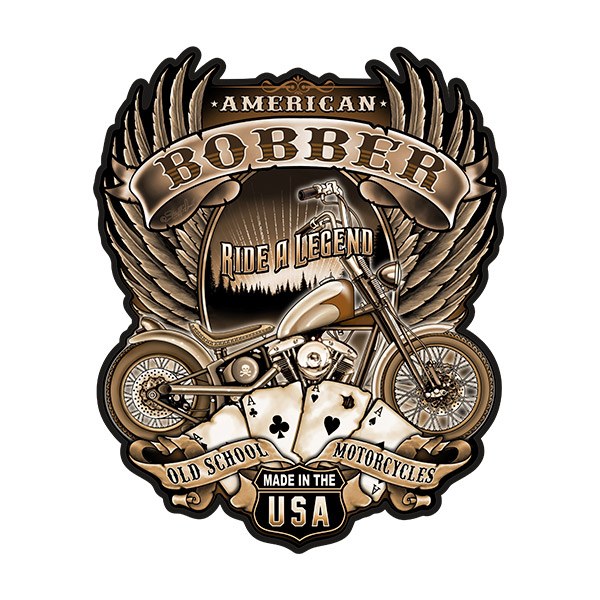 Adesivi per Auto e Moto: American Bobber