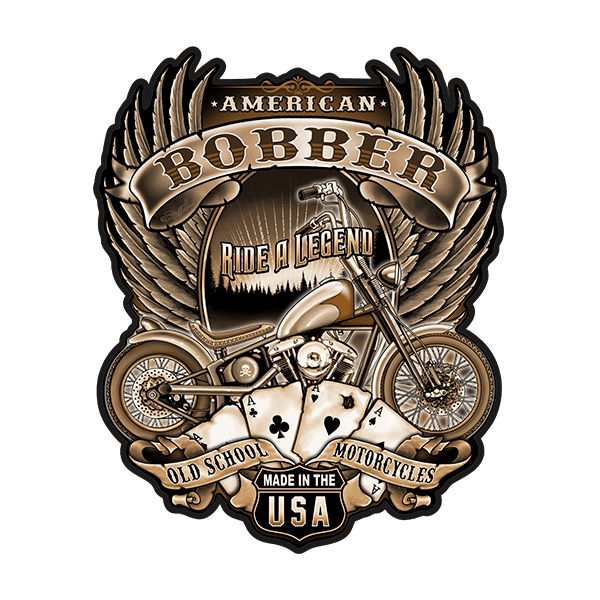 Adesivi per Auto e Moto: American Bobber
