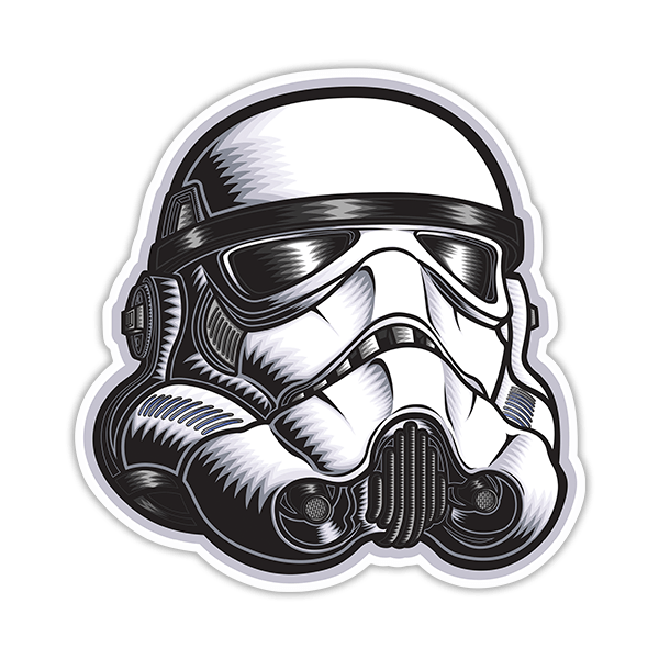Adesivi per Auto e Moto: Casco Stormtrooper 0