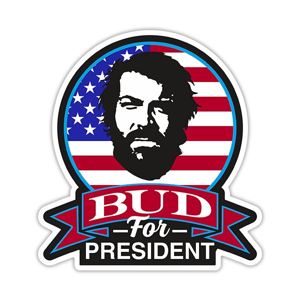 Adesivi per Auto e Moto: Bud for President