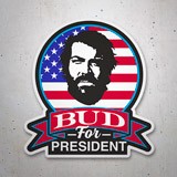 Adesivi per Auto e Moto: Bud for President 3