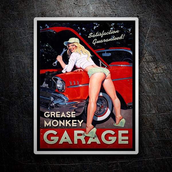Adesivi per Auto e Moto: Grease Monkey Garage