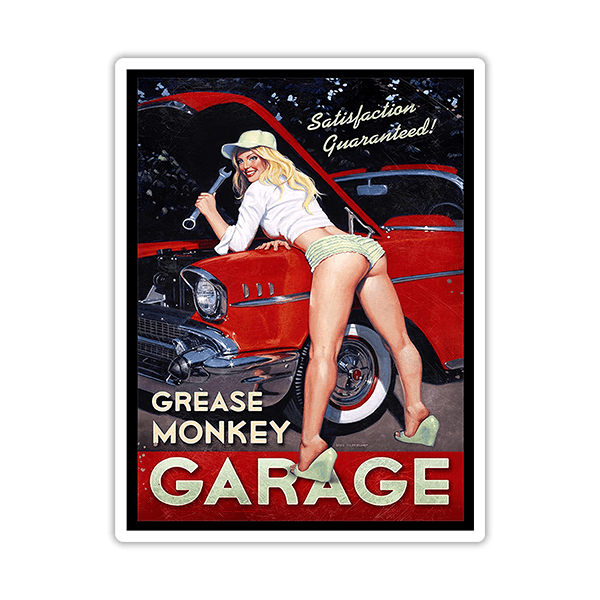 Adesivi per Auto e Moto: Grease Monkey Garage 0