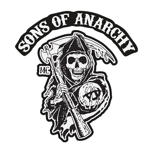 Adesivi per Auto e Moto: Logotipo Sons Of Anarchy MC