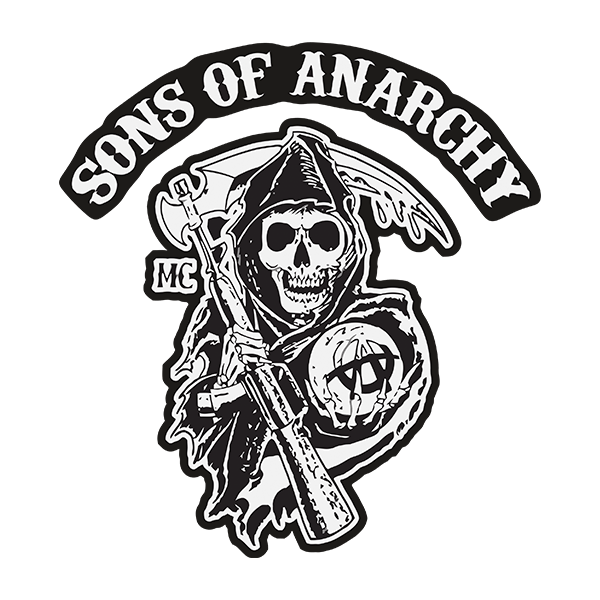 Adesivi per Auto e Moto: Logotipo Sons Of Anarchy MC