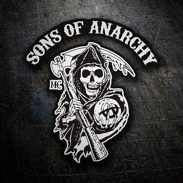 Adesivi per Auto e Moto: Logotipo Sons Of Anarchy MC
