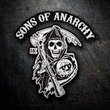 Adesivi per Auto e Moto: Logotipo Sons Of Anarchy MC 3