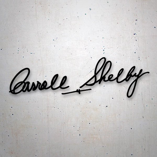 Adesivi per Auto e Moto: Firma di Carroll Shelby