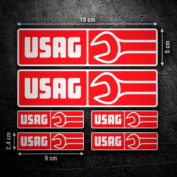 Set di 6 adesivi USAG 0