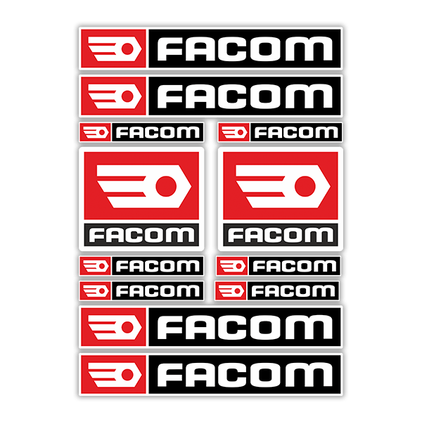 Adesivi per Auto e Moto: Set 12X Facom