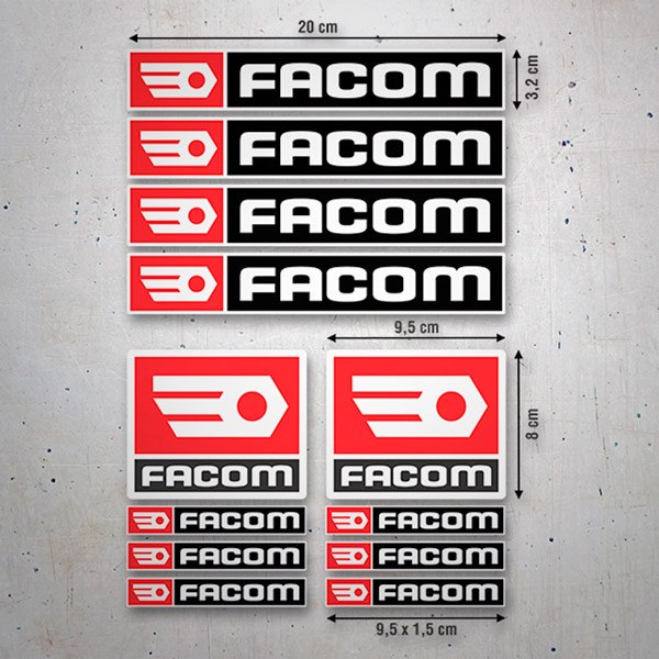 Set di adesivi Facom 2/2