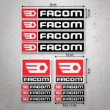Adesivi per Auto e Moto: Set 12X Facom 3