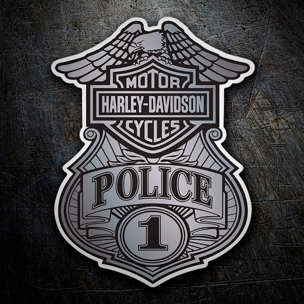 Adesivi per Auto e Moto: Police Harley-Davidson