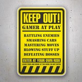Adesivi per Auto e Moto: Keep Out! Gamer at Play II 3