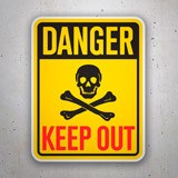 Adesivi per Auto e Moto: Danger Keep Out II 3