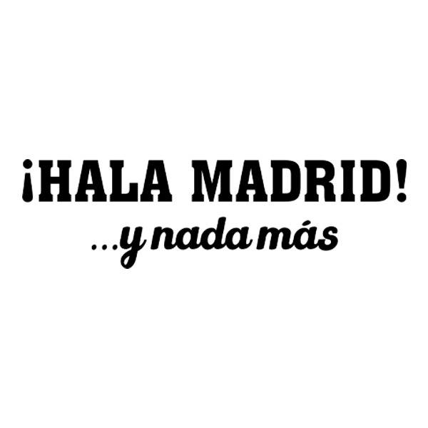 Adesivi per Auto e Moto: Hala Madrid, Inno