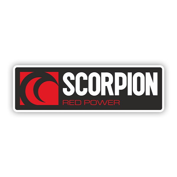 Adesivi per Auto e Moto: Scorpion red power