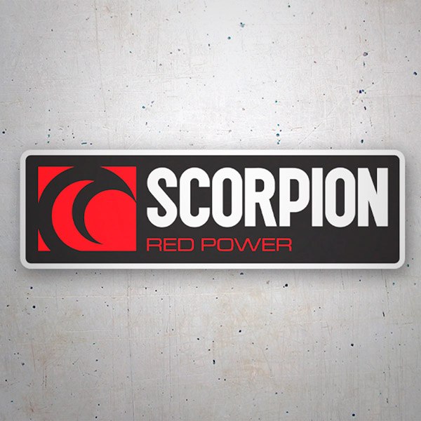 Adesivi per Auto e Moto: Scorpion red power