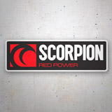 Adesivi per Auto e Moto: Scorpion red power 3