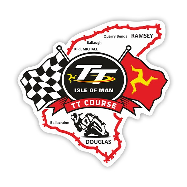 Adesivi per Auto e Moto: Isle of Man TT Course