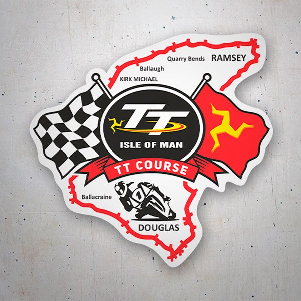 Adesivi per Auto e Moto: Isle of Man TT Course