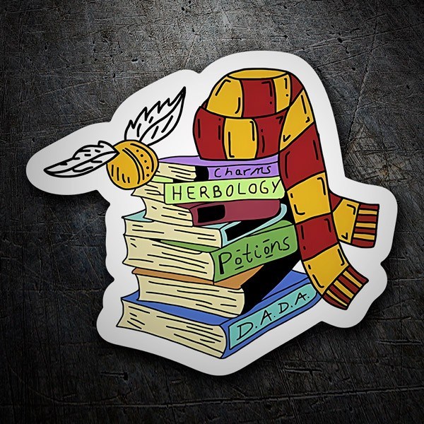 Adesivi per Auto e Moto: Libri di Hogwarts